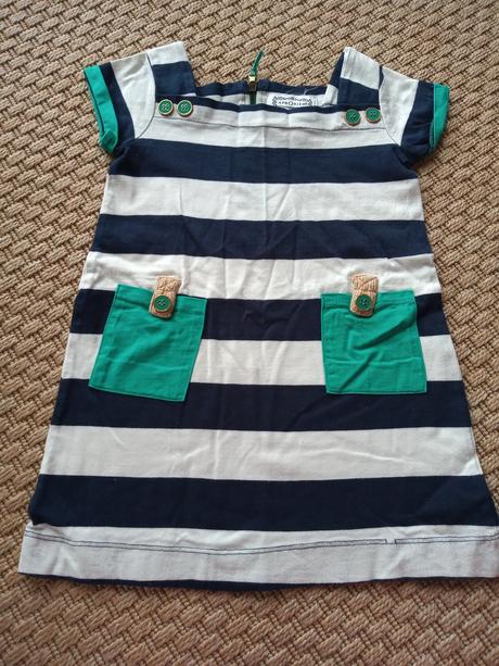 Jedinečné prúžkované šaty s vreckami, 86