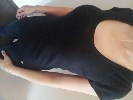 Dámske čierne tričko fishbone, fishbone,m