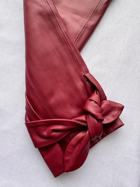 Karl lagerfeld - koženkové nohavice, xs