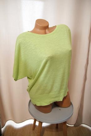 Bledo zelený pletený top, xl, xl