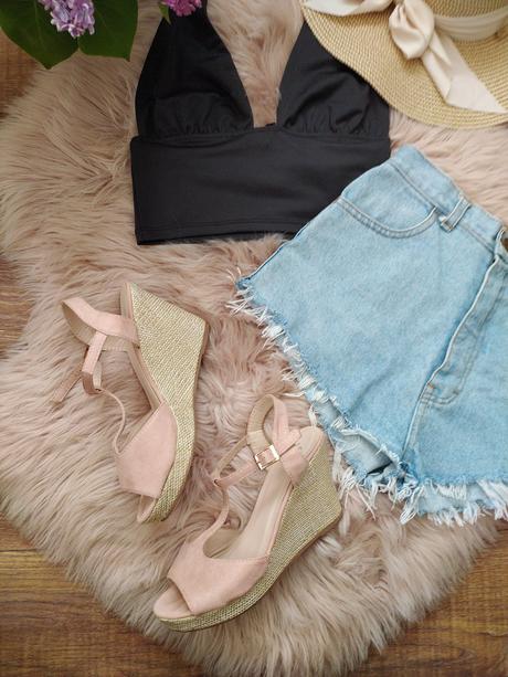 Sandále na plnom opätku, graceland,40