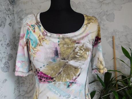 Luxusna upletova tunika/predlzeno tričko, 36