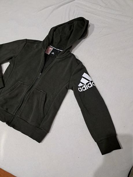 Hneda mikina adidas 128, adidas,128