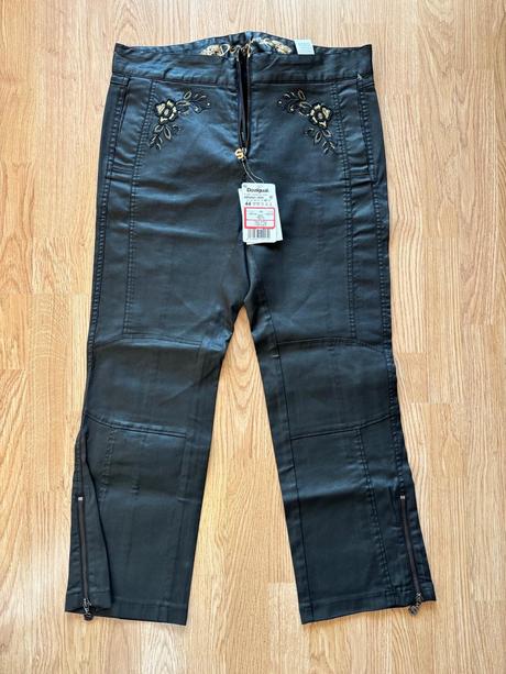 Desigual kožené nohavice, desigual,l / xl