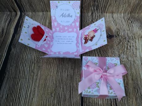 Exploding box ku krstu (krabička na peniaze), 