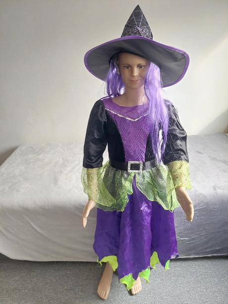 Čarodejnica karnevalový komplet kostým veľ.140,