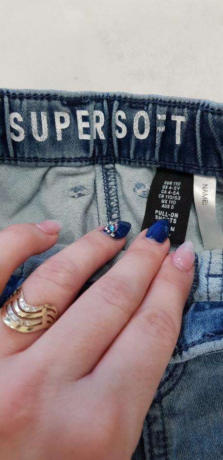 Riflové kraťasy zn. h&m v.110, h&m,110