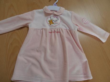 Velurove šatočky,oblečene 2 krat, disney,80