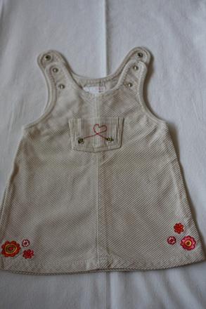 Menčestrové šaty, h&m,74