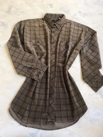 Teplá manchestrová košeľa 45/46, 4xl