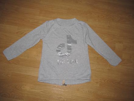 Šedá mikina tik tok v. 152, 152