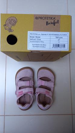 Barefoot protetika sandálky tafi pink 27, protetika,27