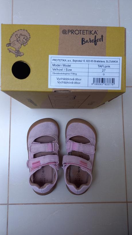 Barefoot protetika sandálky tafi pink 27, protetika,27