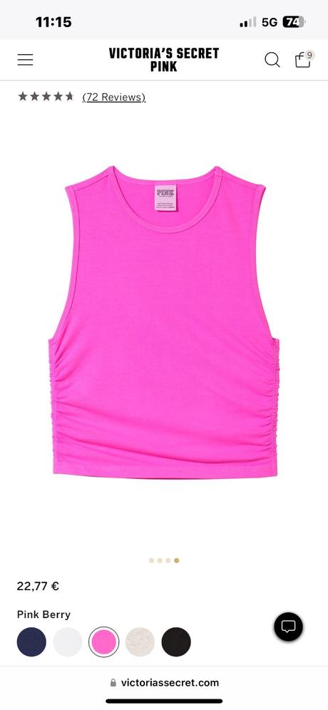 Ružové krátke trička pink victorias secret, victoria's secret,m