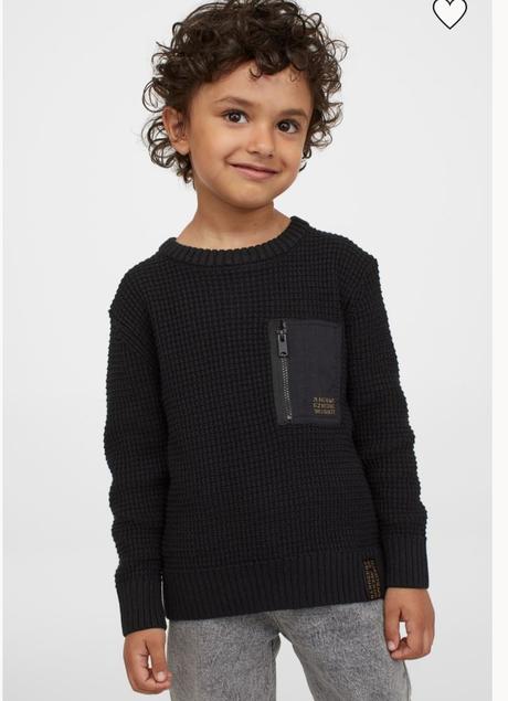 Čierny svetrík, h&m,98