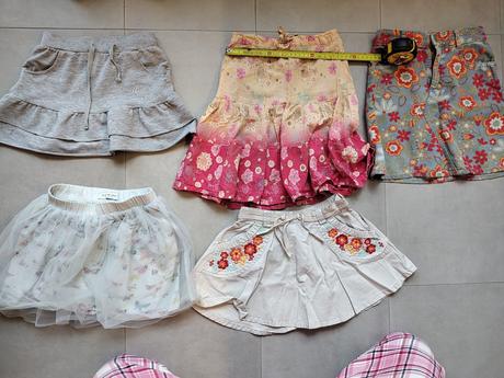 Letné krátke sukne - 5ks, h&m,122