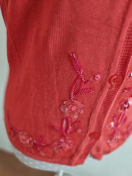 Luxusný lososový svetrík apart 36, s