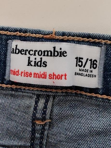 Riflové šortky, abercrombie&fitch,164