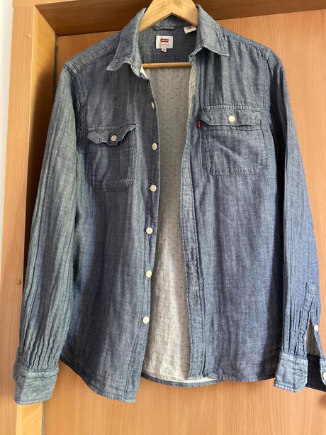 Mäkkučká košeľa levis s pokrčeným vzhľadom, levis,m