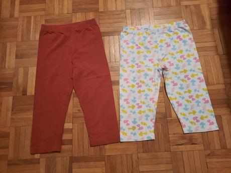 Dievčenské 3/4 legíny- 4 ks, peanuts,134