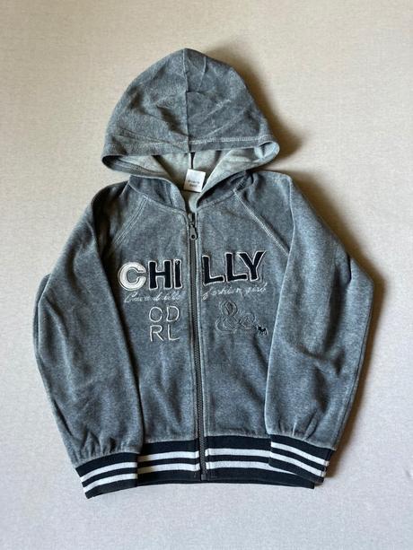 Dievčenská šedá mikina, 134