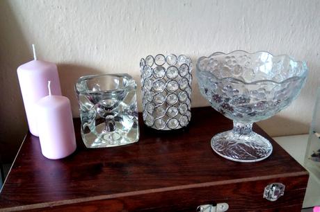 Vianoce kryštál svietnik misa miska pohár sviečka,