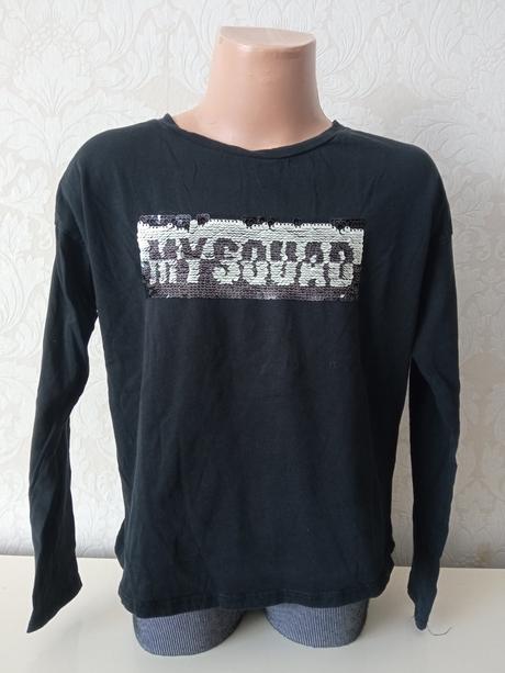 Chlapčenské tričko s otočnými flitrami (8-10r.), h&m,134