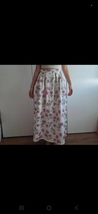 Kvetinová dlhá sukňa, gate,l