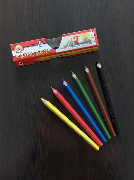Farebné pastelky koh-i-noor triocolor 3151 6ks,