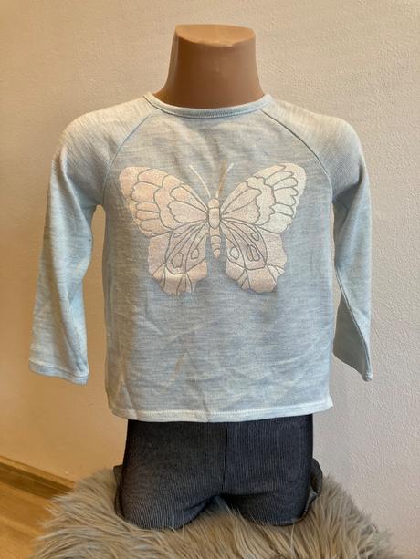 Dievčenský sveter s motýľom h&m (98-104), h&m,98