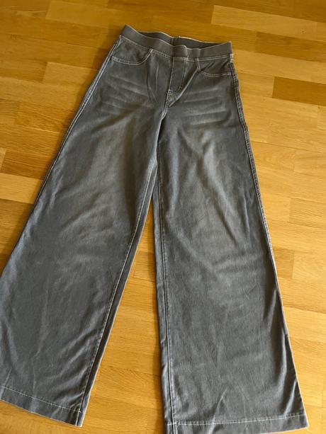 Elastické široké rifle, h&m,164