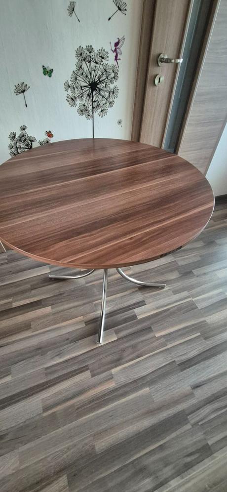 Okrúhly stôl, farba slivka, priemer 90 cm,