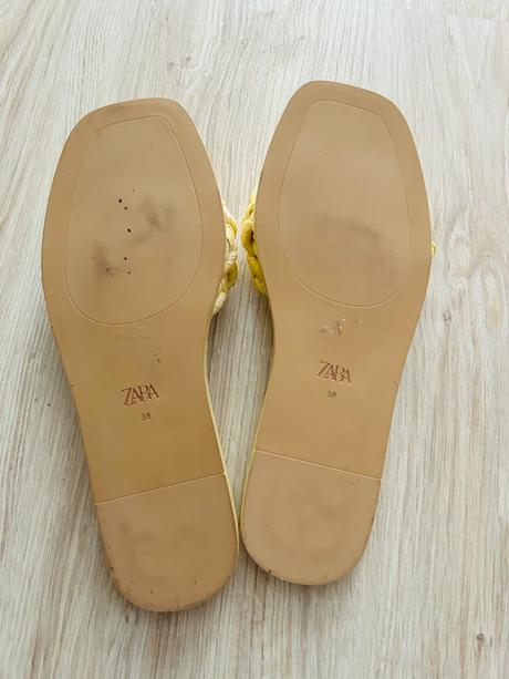 Krásne šľapky/ploché sandále značky zara, zara,38