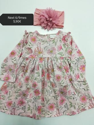 Kvetinové bavlnené šaty next s volánikmi, next,74