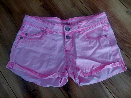 Neónové riflove šortky, terranova,m