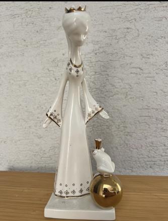 Znackova vintage socha porcelan soska princezna a,