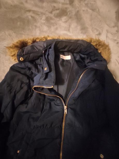 Bunda modrá hm, h&m,134