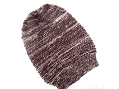 Hnedo-biela čiapka dámska uni, l