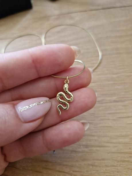 Pozlátený strieborný náhrdelník gypsy love, 