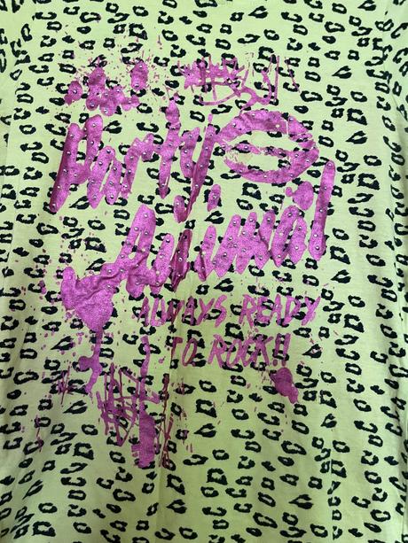 Dámske tigrované tričko 38, denim,m