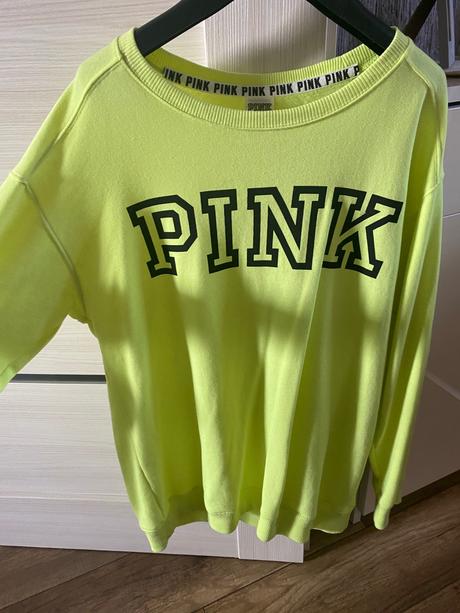 Neón mikinka pink victorias secret, victoria's secret,s