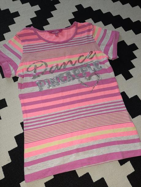 Nádherné farebné pásikové tričko pineapple 8-10r., 140