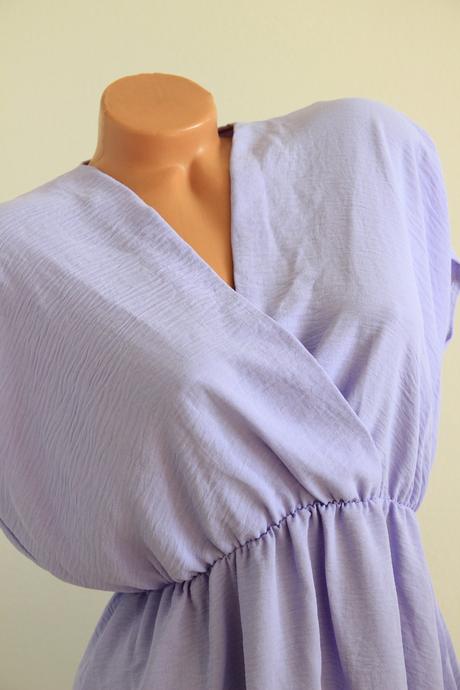 Fialové letné šaty, s/m, s