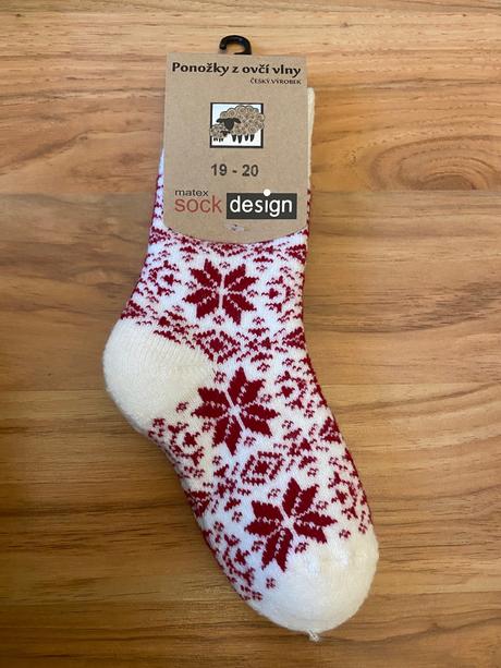 Ponožky z ovčej vlny 30-31, 30 / 31