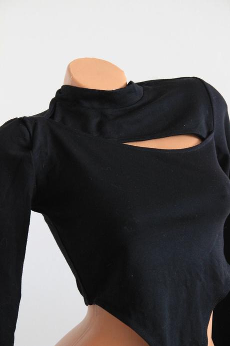 Čierny body top, s/m, s