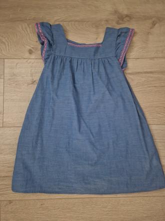 Šaty modré 116 tenucke, h&m,116