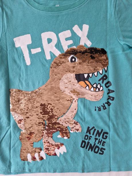 25ša_zvieratkove tricka 122/128, h&m,122