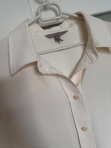 Elegantná smotanová blúzka, h&m,l