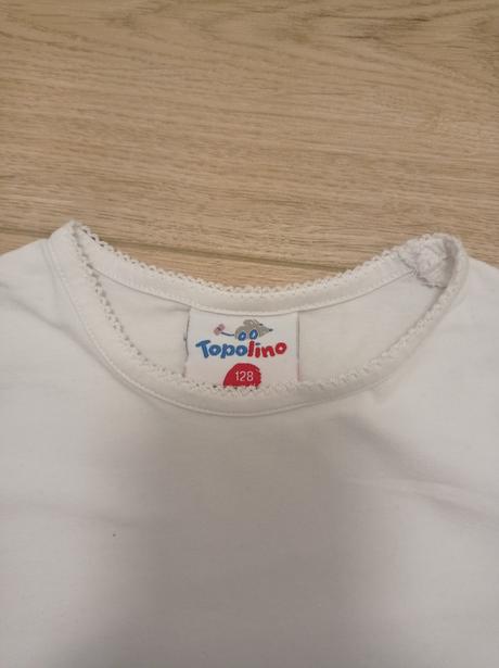 Biele tricko, topolino,128