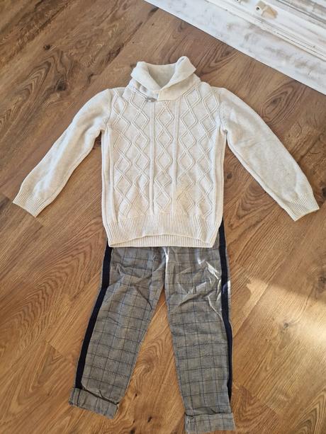 Nohavice slušné, oblečené 1 x, veľkosť 122, 122